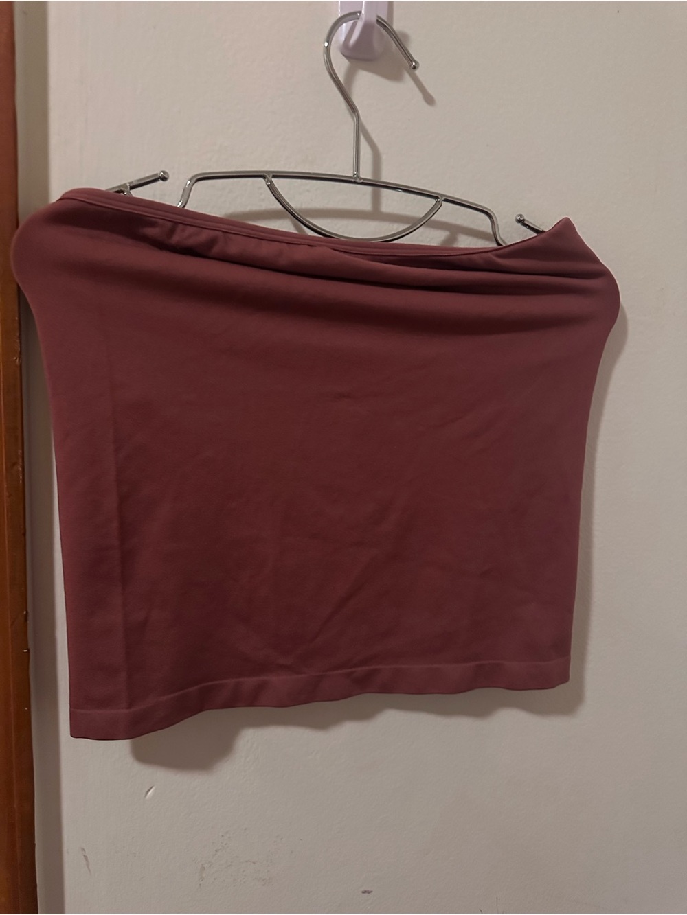 a new day Dusty Rose Crop Tube Top